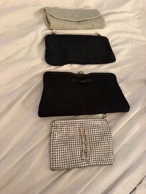 Vintage Womens Formal Evening Clutches Bundle Set of 4 Collections Classic